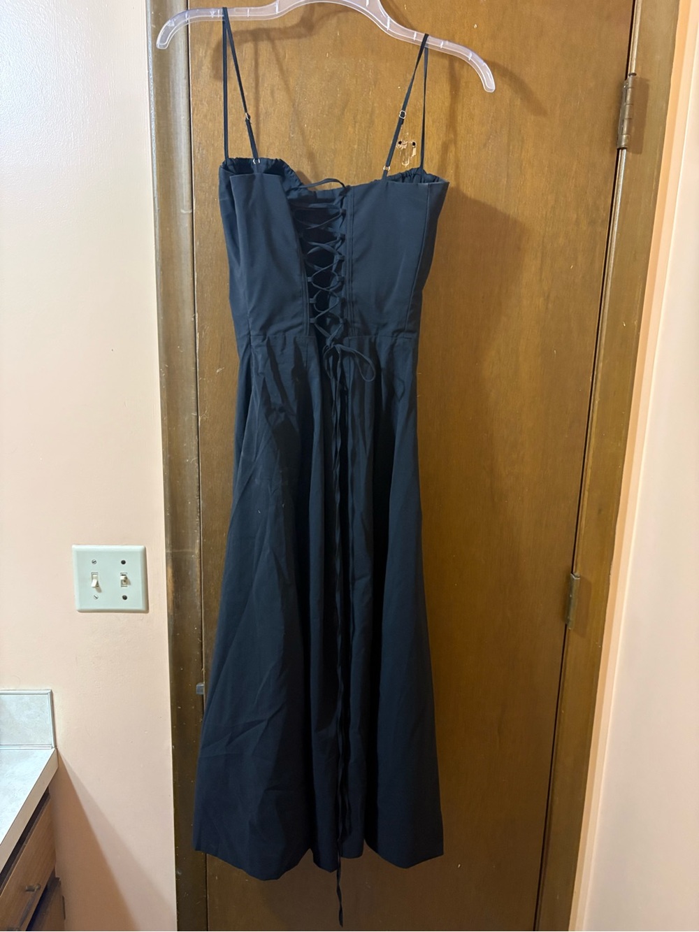Babyboo Deanna Corset Midi Dress in Black - Picture 6 of 12